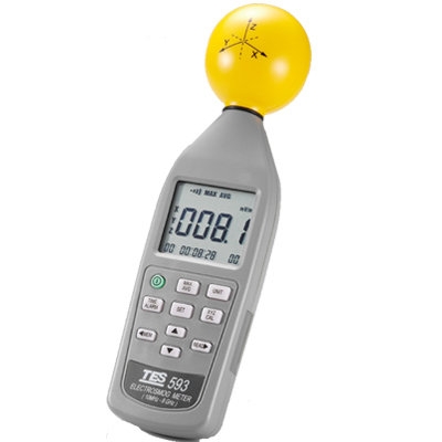 TES-593 Magnetic Field Meter - EMF Tester Climatic / Environment Inspection