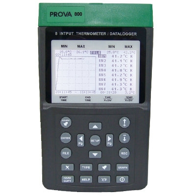 Multi-input Thermometer/Datalogger Prova-800 Thermometer Climatic / Environment Inspection