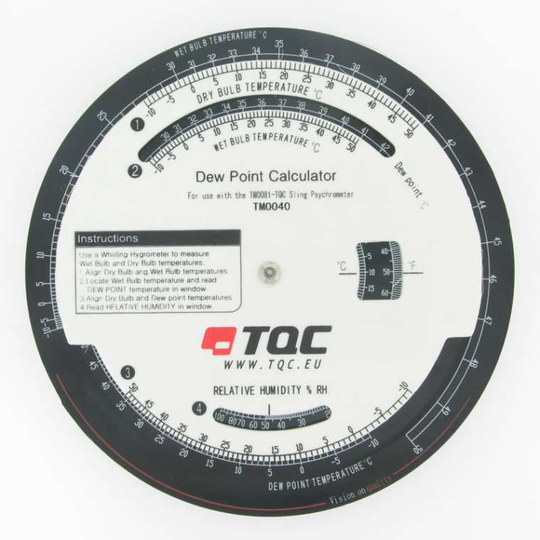 Dewpoint calculator Humidity Meter Climatic / Environment Inspection