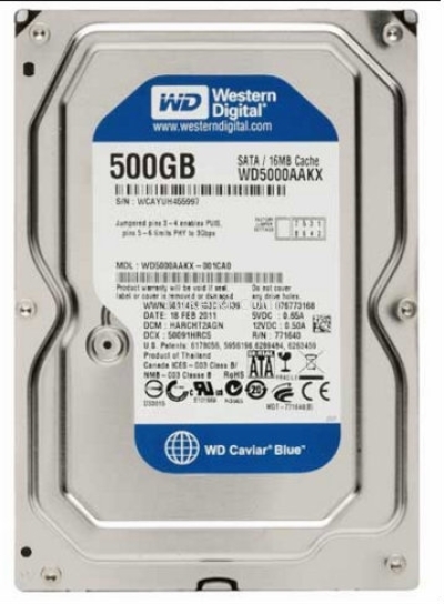 WD HDD SATA 500GB WD5000AAKX