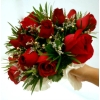 Red Rose Wedding Bridal Bouquets (BB-048) Bridal Bridal Bouquet