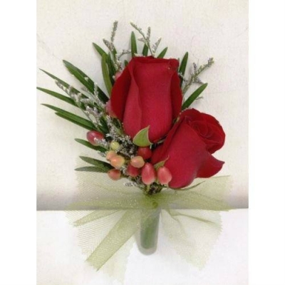 Red Roses Corsage (CC-007)