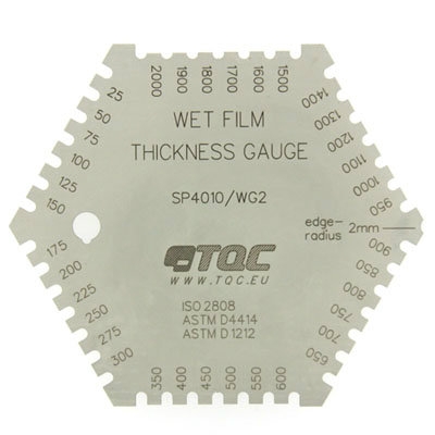 TQC sheen - Wet Film Thickness Gauge - Stainless Steel WGI/WGII/WGIII