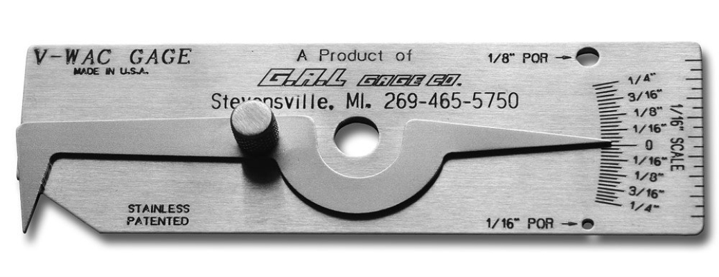 G.A.L gage - V-WAC Single Weld Gauge Cat # 5