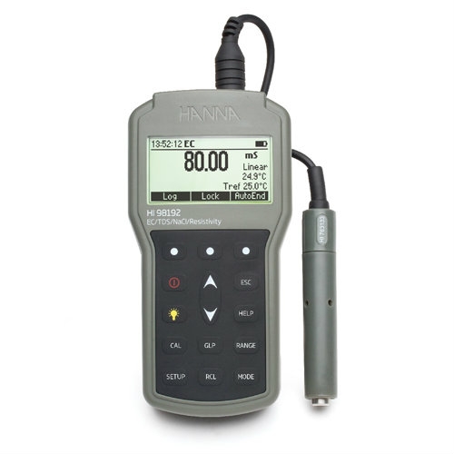 Professional Waterproof Meter HI98192 Conductivity / TDS Water / Liquid Analysis