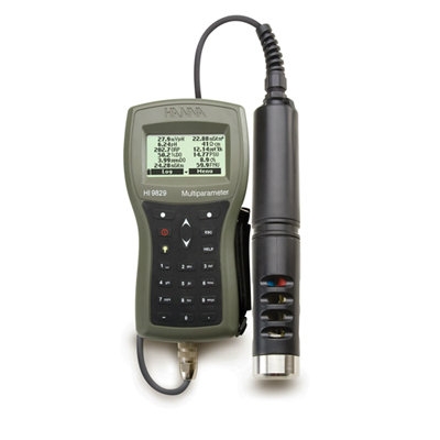 GPS Multiparameter Meters HI9829 Multiparameter  Water / Liquid Analysis