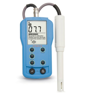 pH/EC/TDS/Temperature Portable Meters HI9812-5 Multiparameter  Water / Liquid Analysis