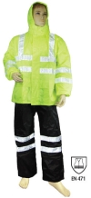 Heavy Duty Hi-Vis Rain Suit Pakaian Hujan Perlindungan