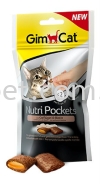 GIMCAT NUTRI POCKETS POULTRY + BIOTIN Gimcat Cat Snack