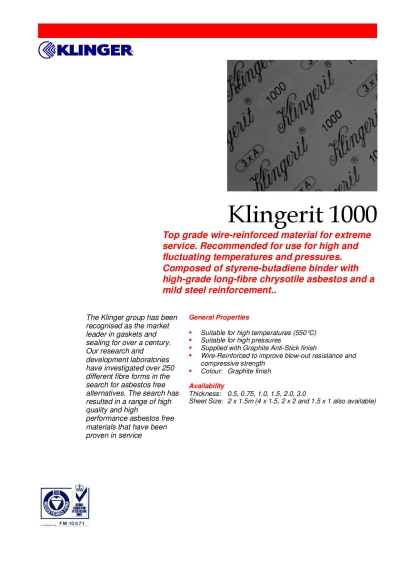 Klingerit 1000