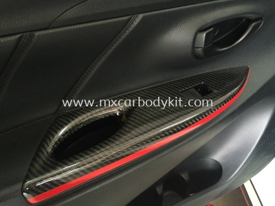 TOYOTA VIOS 2013 CARBON FIBRE DOOR HANDLE COVER 