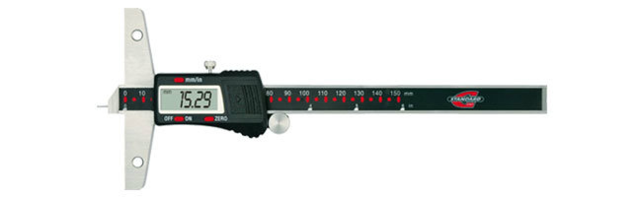 Standard gage - Depth calipers - Electronic depth calipers with steel tips