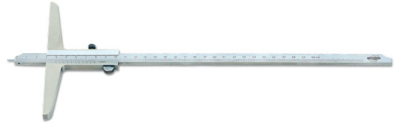 Standard gage - Depth calipers - with vernier and pin, metric