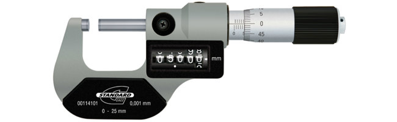 Standard gage - External micrometers - External micrometers with digit counter