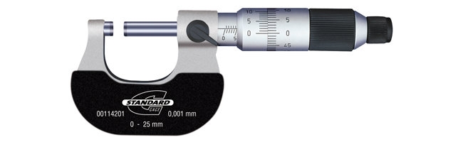 Standard gage - External micrometers - Parallax-free micrometers, external Micrometers Small Dimensional Gauging