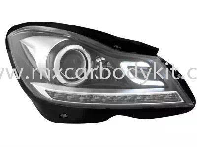 MERCEDES BENZ W204 2012 HEAD LAMP CRYSTAL BLACK  HEAD LAMP ACCESSORIES AND AUTO PARTS