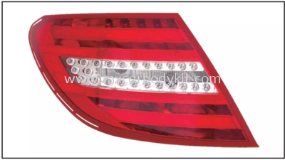 MERCEDES BENZ W204 2007 REAR LAMP CRYSTAL LED RED / CLEAR