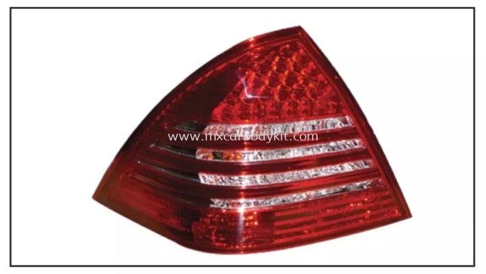 MERCEDES BENZ W203 REAR LAMP CRYSTAL LED RED / CLEAR