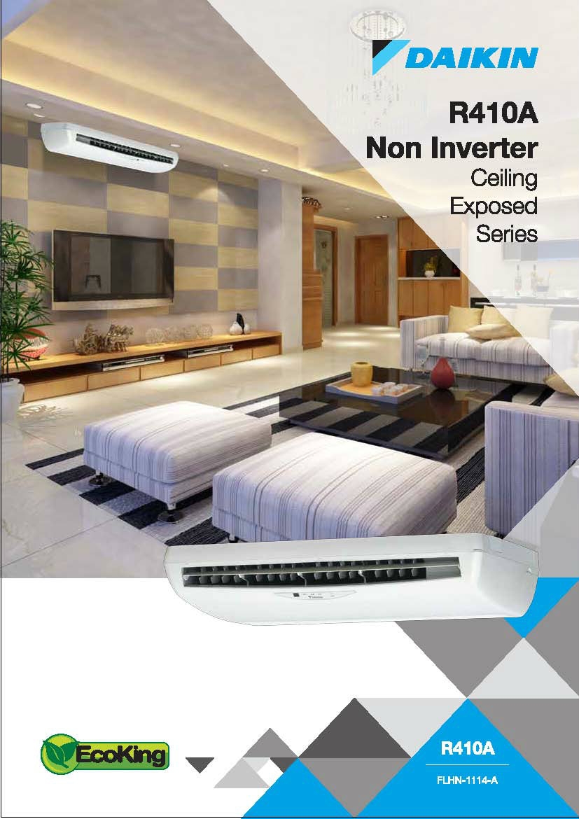 Daikin R410a Non-Inverter Ceiling Exposed Series Air-Conditioner (GA Range)