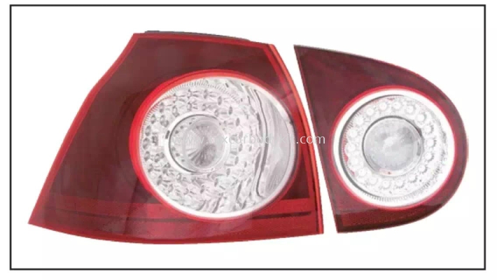 VOLKSWAGEN GOLF MK5 REAR LAMP CRYSTAL LED RED / CLEAR