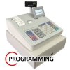 SHARP XE-A307 CASH REGISTER START-UP PROGRAMMING Barcode Scanner Cash Register