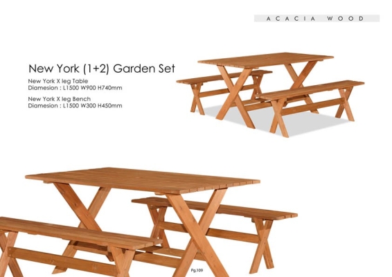 New York Bench Set