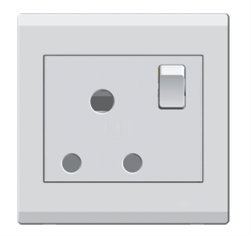 15A Round Pin Socket