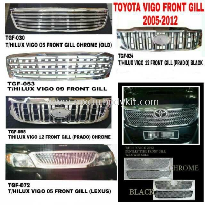 TOYOTA HILUX VIGO FRONT GRILL 2005-2012