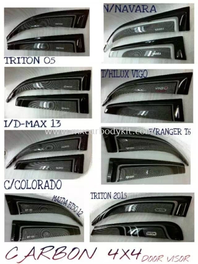 DOOR VISOR CARBON 