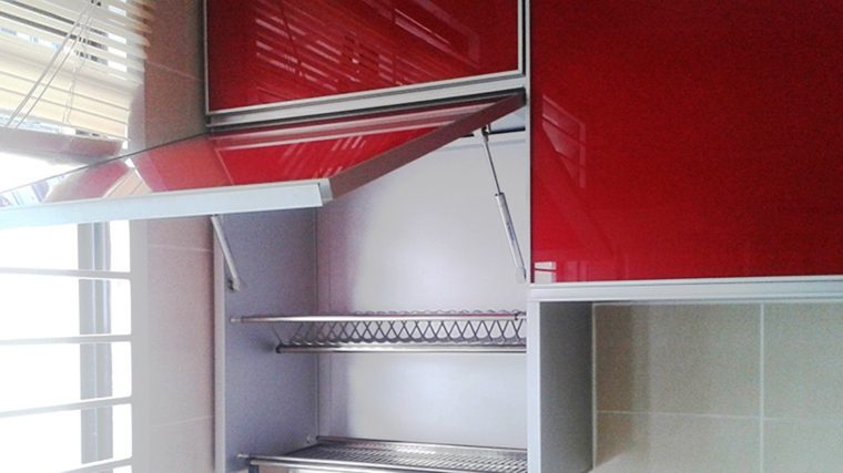  Kempas Aluminium Kitchen Cabinet