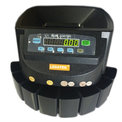 LEDATEK LC-550-BK Coin Sorter / Coin Counter