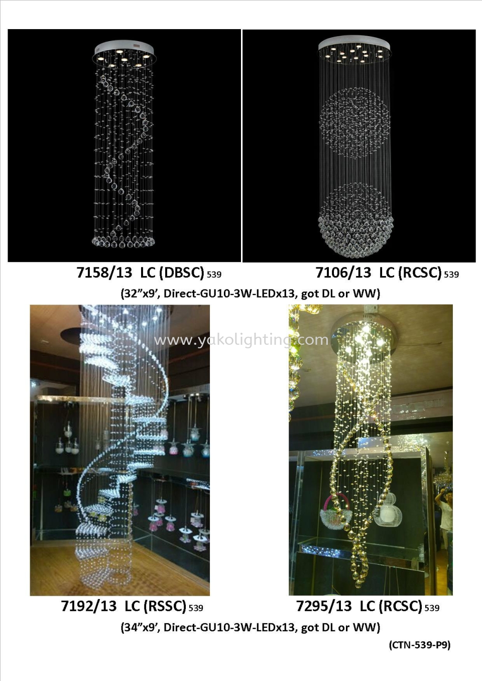 3082_1_CTN-539-P9 CEILING CRYSTAL LAMP