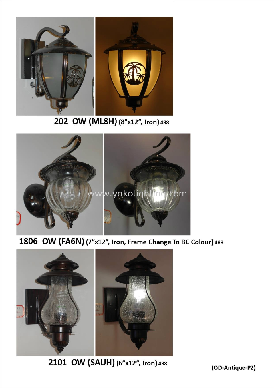 3023_1_OD-Antique-P2 OUTDOOR WALL LAMP OUTDOOR 