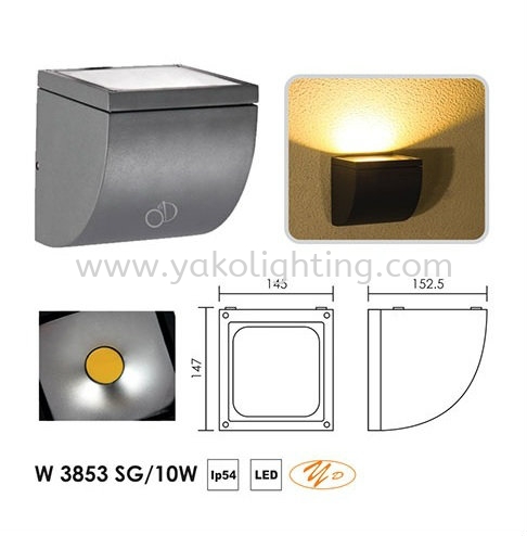 W3853 SG-10W OUTDOOR WALL LAMP 