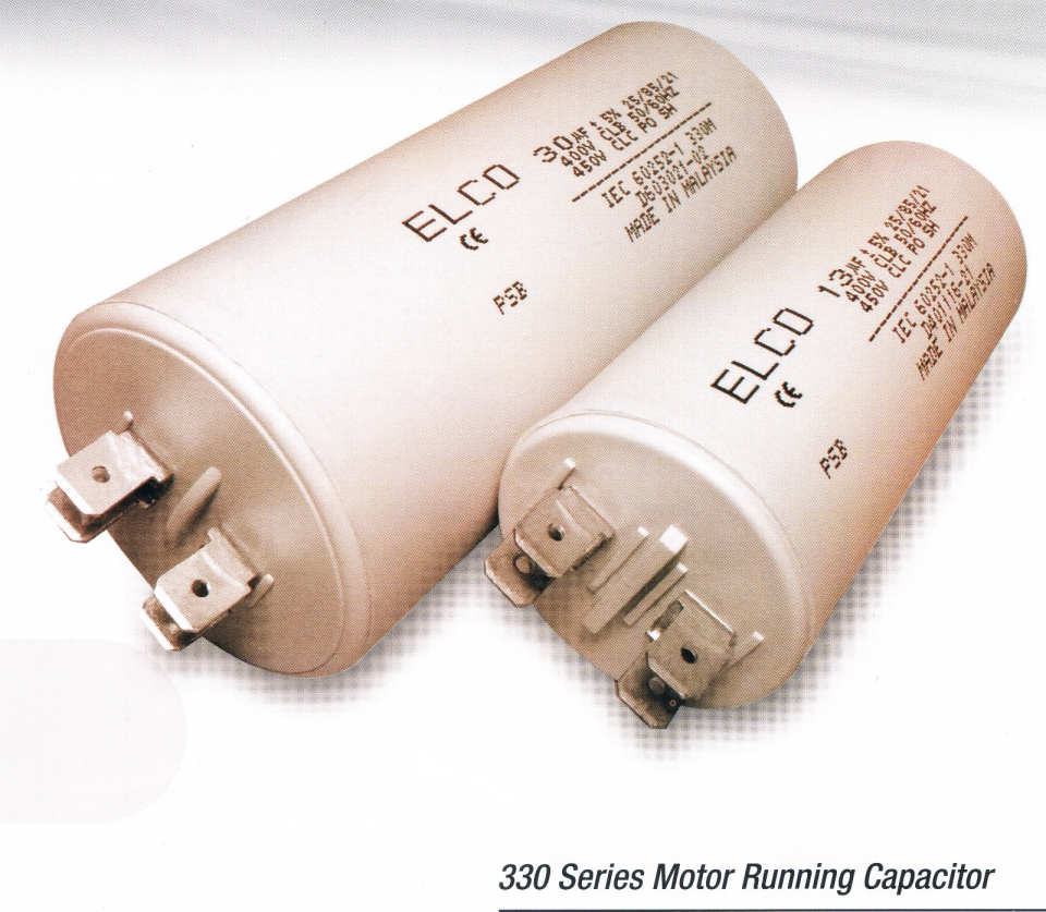 ELCO Motor Running Capacitor 330 Series ELCO Motor Running Capacitor 330 Series Capacitor 