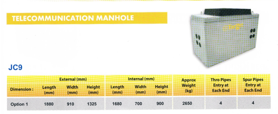 Telecommunication Manhole JC9