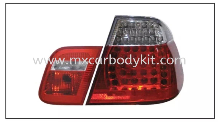 BMW 3 SERIES E46 4D REAR LAMP CRYSTAL LED CLEAR / RED TAIL LAMP ACCESSORIES AND AUTO PARTS