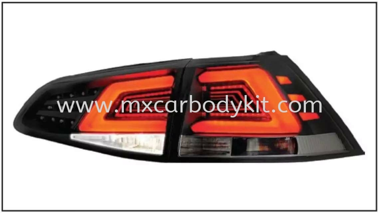 VOLKSWAGEN MK7 2013 & ABOVE REAR LAMP CRYSTAL LED + LIGHT BAR SMOKE TAIL LAMP ACCESSORIES AND AUTO PARTS