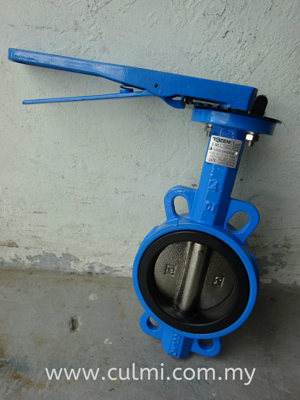 TOZEN 100A BFV-W 4" BUTTERFLY VALVE C/W LEVER (T)