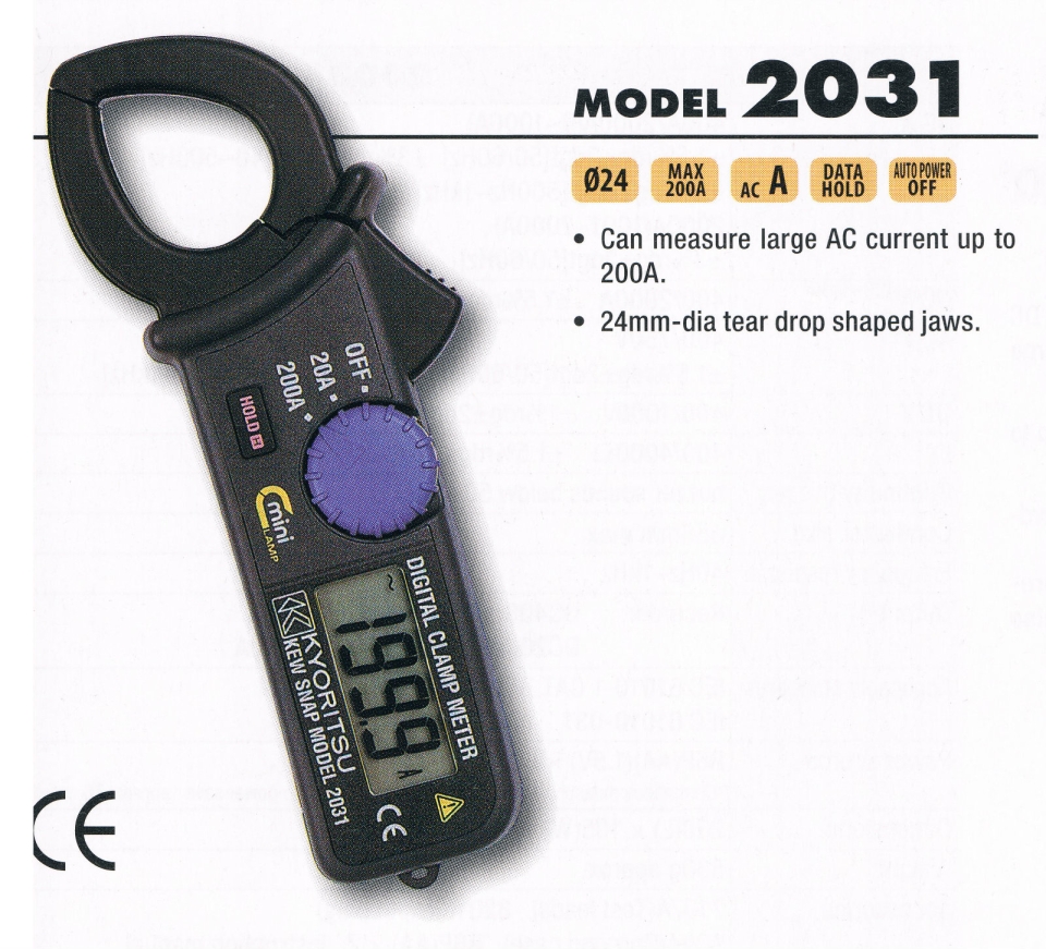 kyoritsu 2031 Kyoritsu Tester Meter