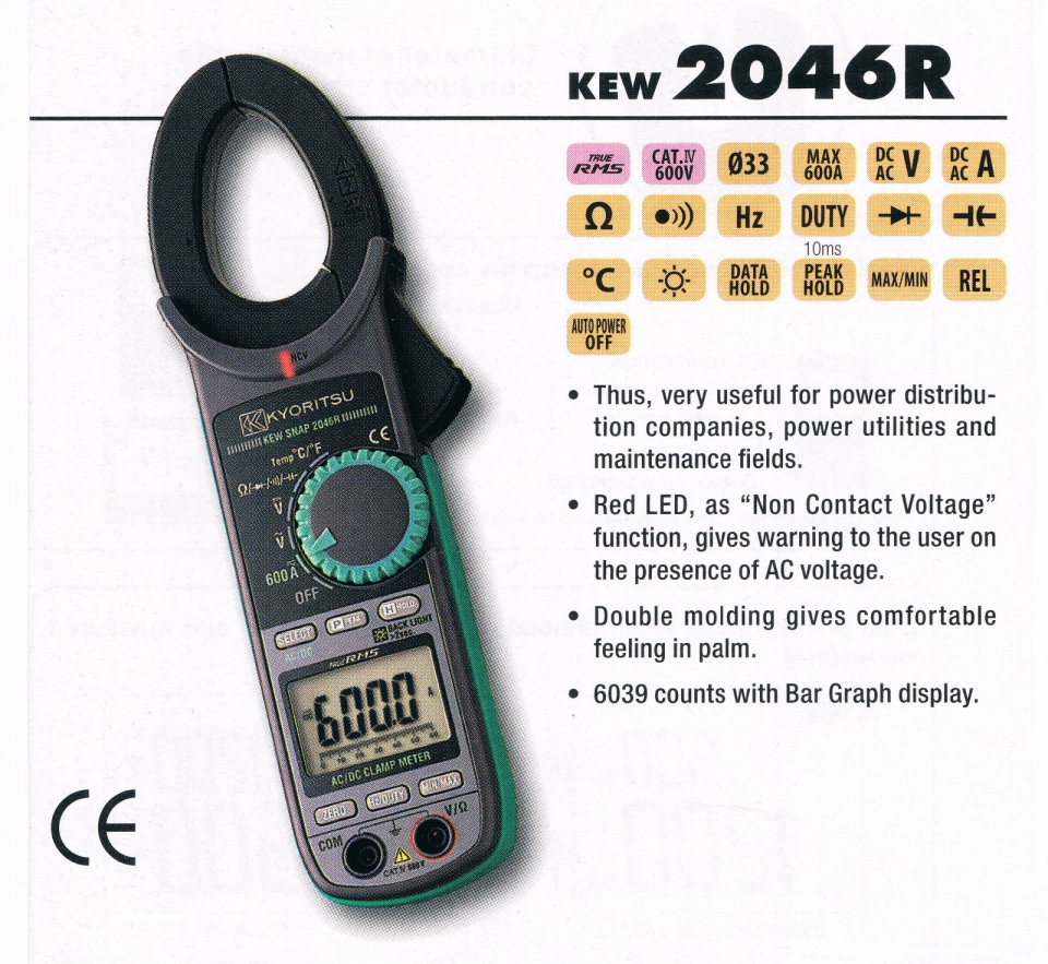 kyoritsu 2046R Kyoritsu Tester Meter