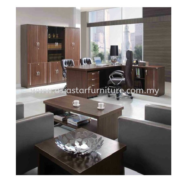 ZEBONI EXECUTIVE DIRECTOR OFFICE TABLE WITH SIDE OFFICE CABINET (INNER) - Near Me Director Office Table | Director Office Table Bandar Botanic | Director Office Table Bandar Bukit Raja | Director Office Table Bandar Bukit Tinggi