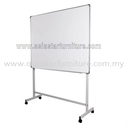 SINGLE SIDED WHITE BOARD WITH MOBILE STAND - Whiteboard Bangi | Whiteboard Kajang | Whiteboard Semenyih | Whiteboard Nilai