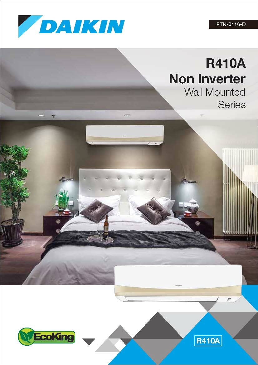 Daikin R410A Non-Inverter Wall Mounted P & QS Series Air-Conditioner (GA Range)