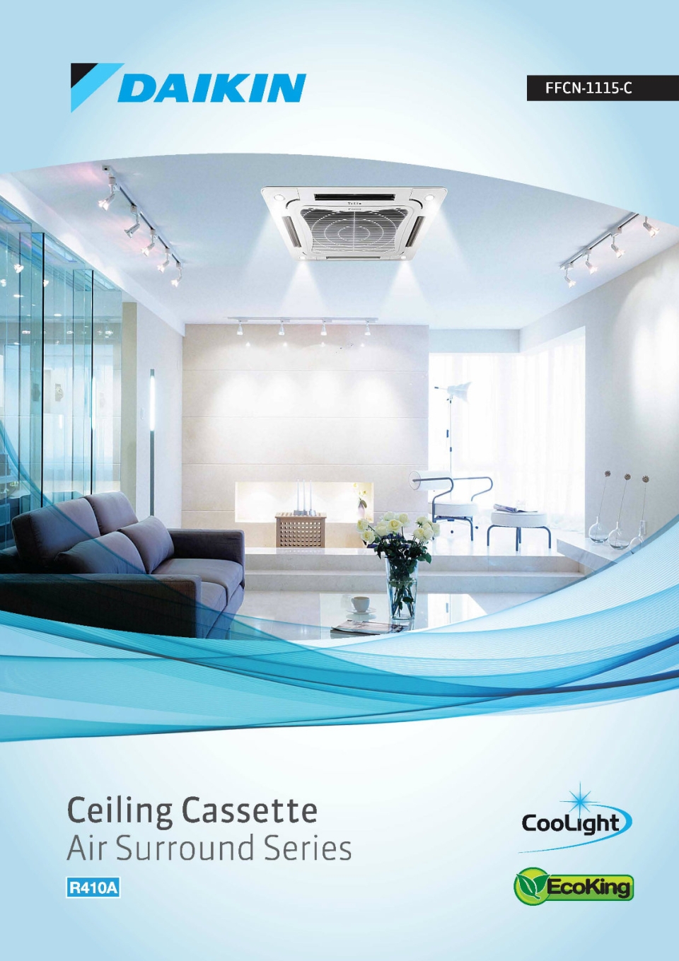 Daikin R410A Non-Inverter Ceiling Cassette F Series Air-Conditioner (GA Range)