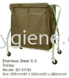 Stainless Steel X-2 Trolley Pembersih Rumah Trolley