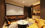 AV Room & Music Room Theater Room Modern Contemporary Interior Design for Mr. Wai Bungalow house in Ampang