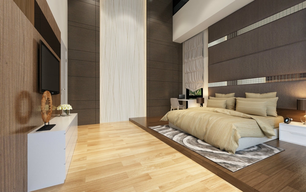 Master Bedroom With High Bedhead Master Bedroom Modern