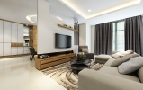 Living Area Modern Contemporary Interior Design for Mr. Wai Bungalow house in Ampang