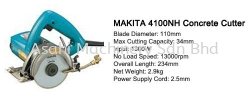 Concrete Cutter Model 4100NH Makita